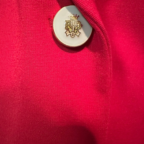 Tahari Bold Scarlet Blazer - Picture 2 of 12